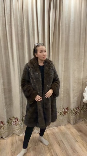 Шуба коричневый