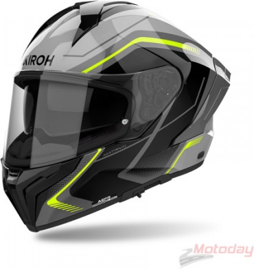 AIROH MATRYX WIDE YELLOW GLOSS желтый, черный 2XL