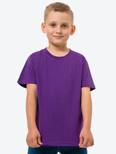Футболка Elitex kids однотонный фиолетовый