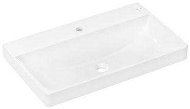 Раковина Hansgrohe Xelu Q 60318450 накладная прямоугольная 80х48 см, керамика