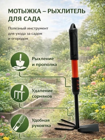 Тяпка 40 см нержавеющая сталь, без ручки