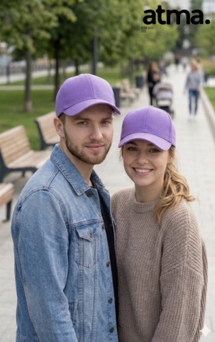 Кепка ATMA brand размер универсальный, фиолетовый