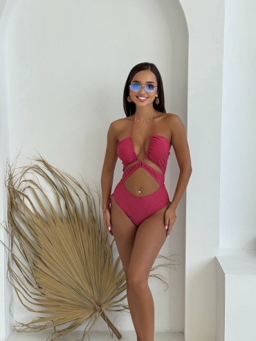 Купальник слитный Shantal Lingerie малиновый