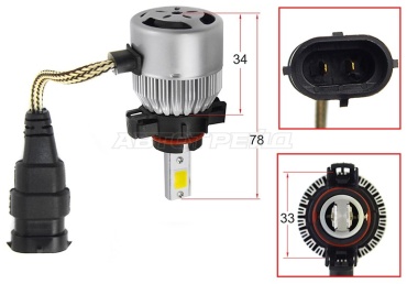 SAT ST-H16-LED светодиодная H16, 2 шт