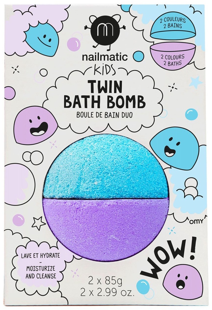 Nailmatic Kids Twin Bath Bomb бомбочка 170 г