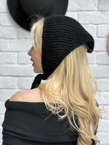 Косынка Accessories размер универсальный, черный