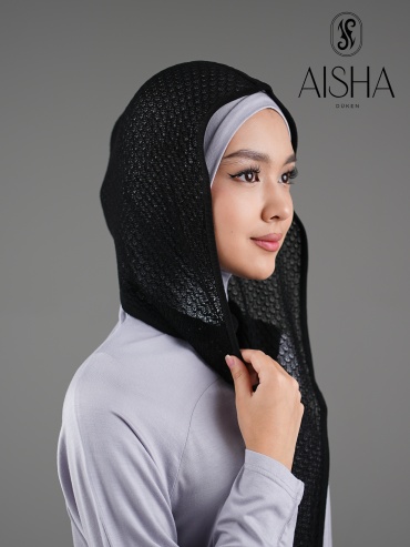 Косынка AISHA DUKEN размер универсальный, черный