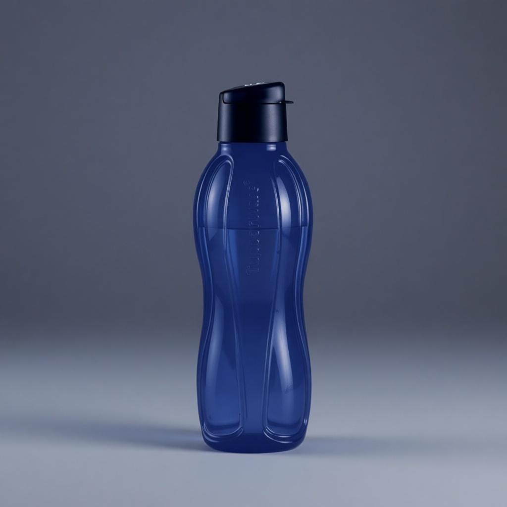 Бутылка Tupperware 1 л синий, флип-топ, пластик