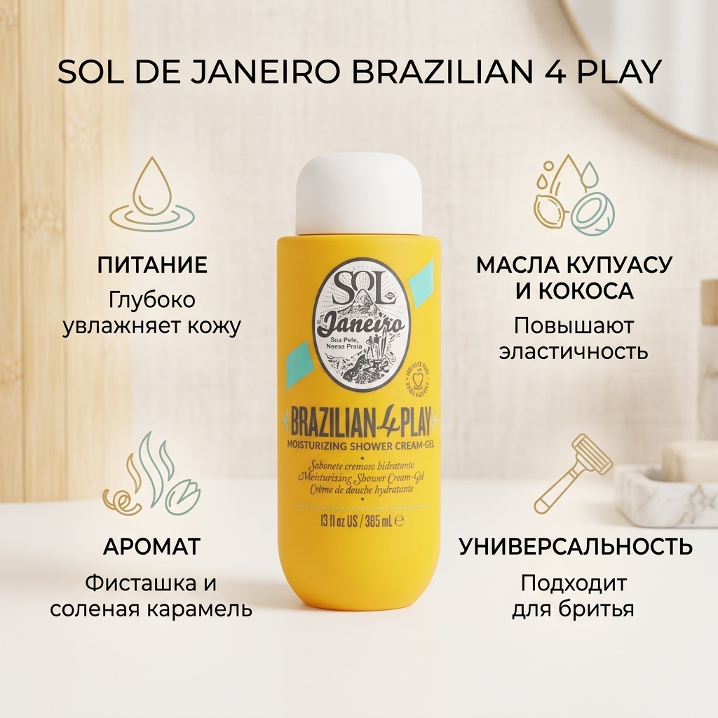 Sol de Janeiro Brazilian 4 Play крем-гель 385 мл