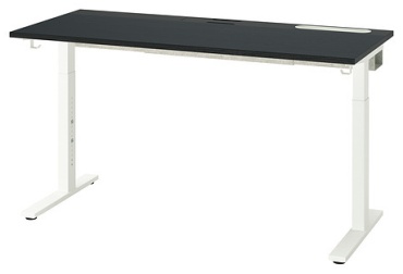Стол письменный IKEA MITTZON, 140х60x85 см, черный, белый