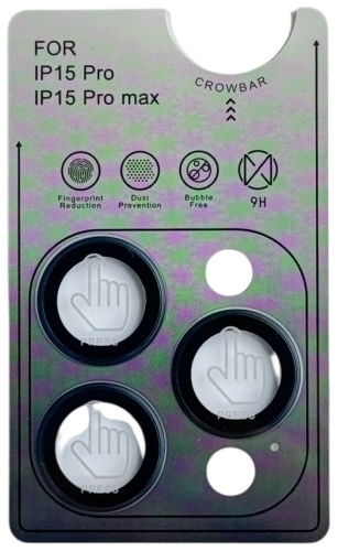 Стекло для Apple iPhone 15 Pro синий
