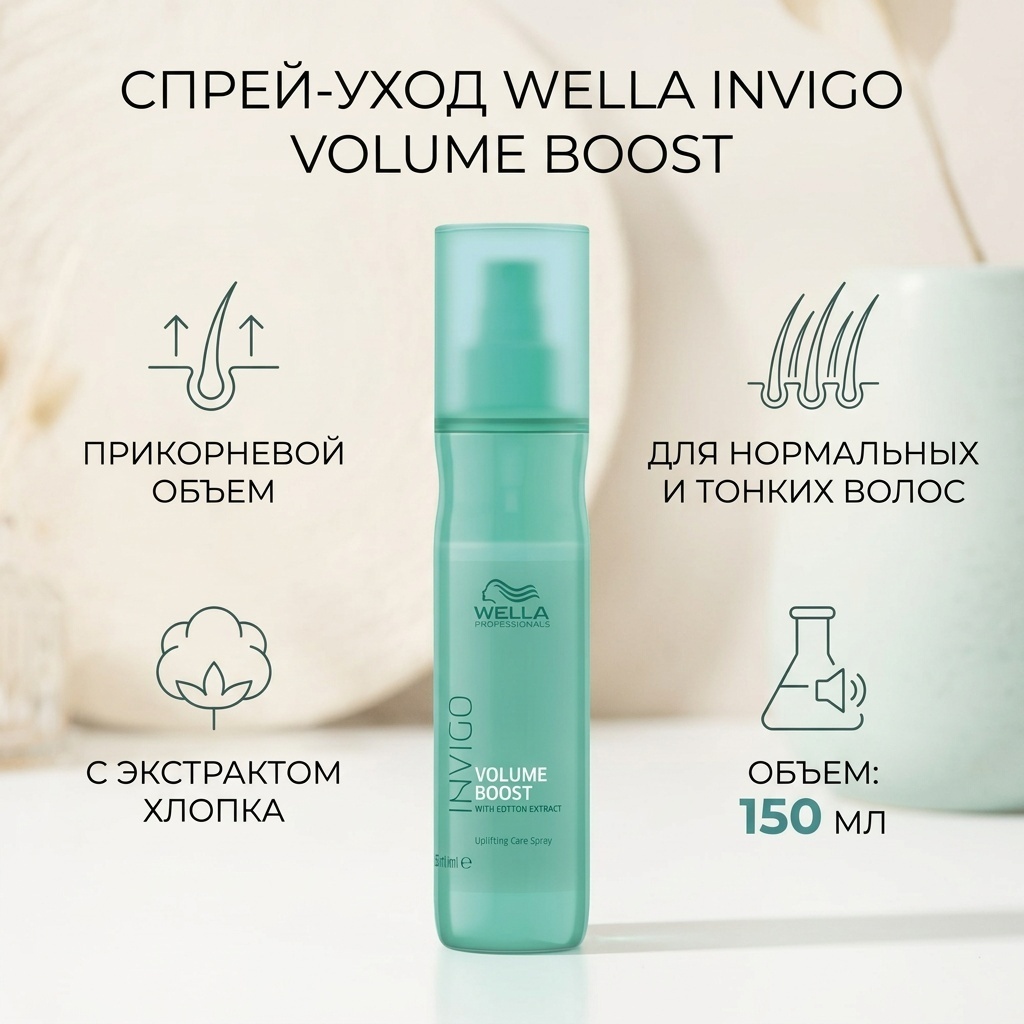 WELLA Invigo Volume Boost спрей слабая фиксация 150 мл