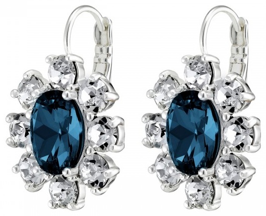 Серьги DYRBERG KERN нержавеющая сталь, кристаллы Swarovski