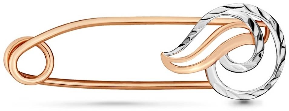 Булавка AQUAMARINE JA7258200 вес 0.7 г серебро, без вставок