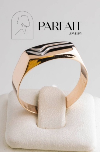PARFAIT JEWELRY Мужская печатка GFC_PJ_V_03 размер 20 вес 1.83 г золото, без вставок