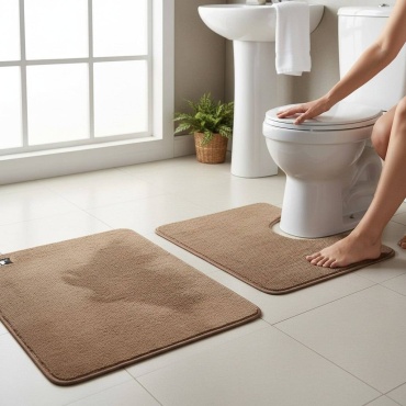 Urker Home комплект ковриков KL88B 90x60 см, текстиль, микрофибра