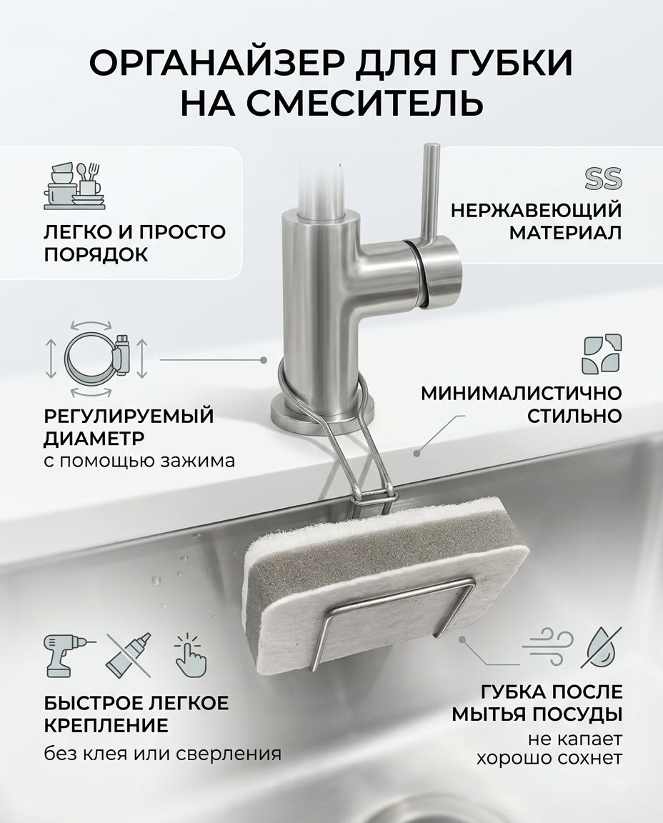 Держатель для губки 515936775 14x6 см