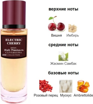 Clive&Keira MW2116 Elecric Cherry парфюмерная вода EDP 30 мл, унисекс