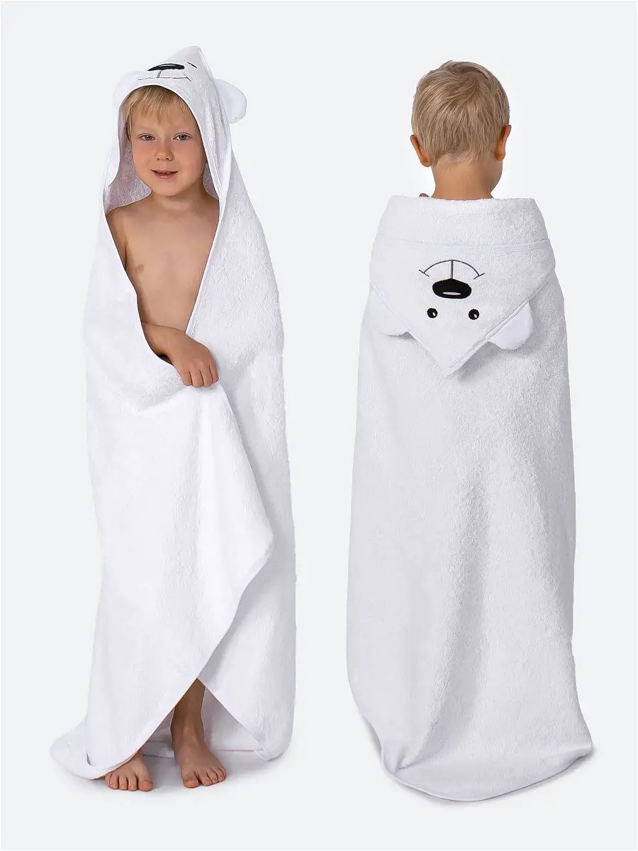 Полотенце BabyBunny 100x100 см, хлопок, 1 шт,