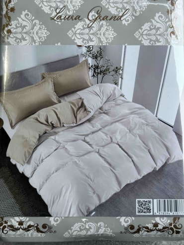 Комплект Laura Grand Однотонные 1.5-спальный сатин, 1 наволочка: 50x70 см