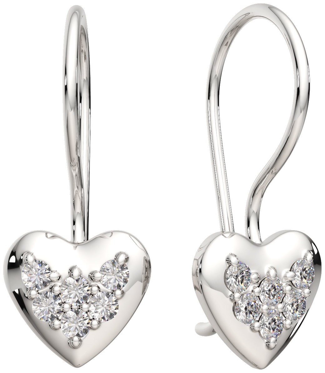 Серьги Lucente Silver ZO-03101133.ZZ вес 1.05 г серебро, фианит