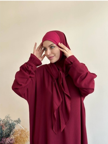Намазник Muslima style бордовый
