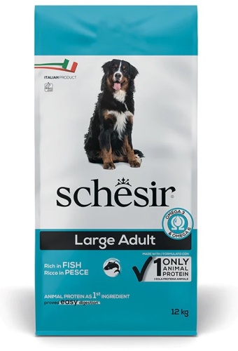 Schesir Large Adult с рыбой для взрослых крупных пород 12 кг