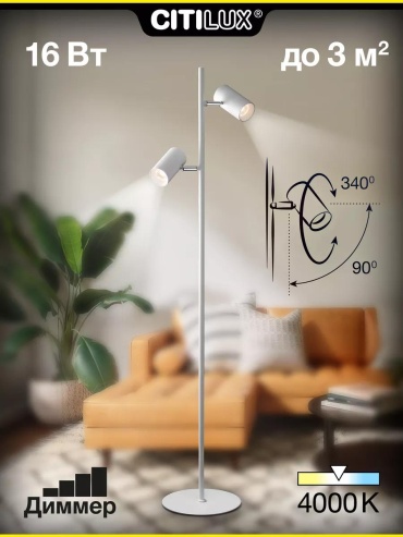 Напольная лампа LUCCI 10E913670F847D9 LED, 170 Вт, металл