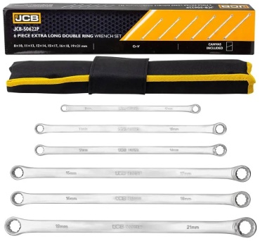 JCB набор ключей накидной 8-21 мм JCB-50622P, 6 шт