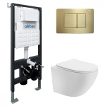 Abber унитаз с инсталляцией AC1100T-AC0105-AC0120MMG, керамика