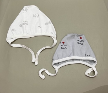 Чепчик Dana Baby 76435 серый, белый 40