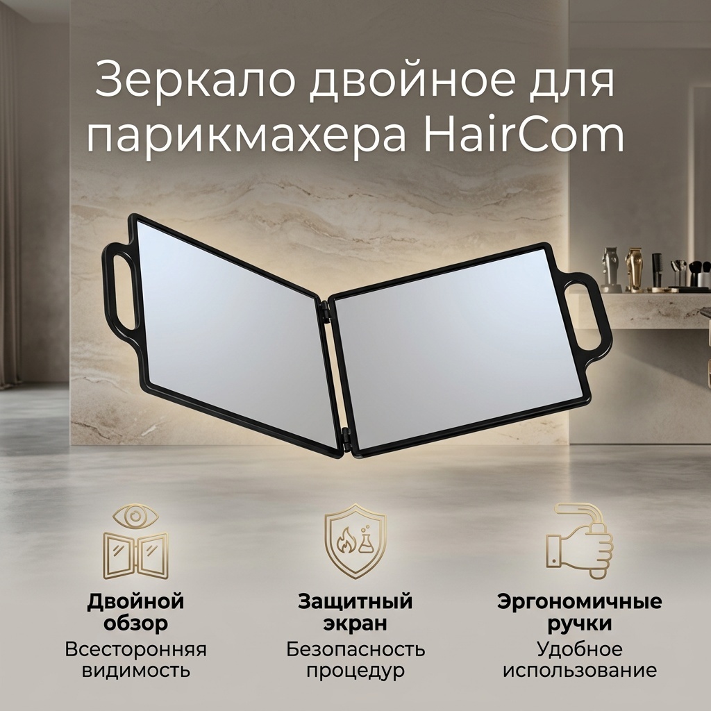 HairCom Зеркало двойное для парикмахера