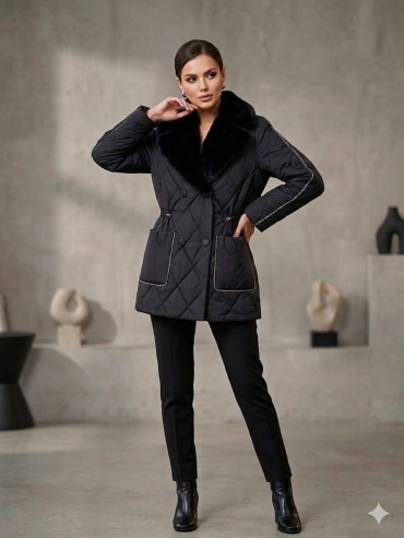 Зимняя куртка MaxMara черный