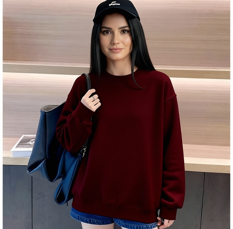 Свитшот Kimiko Shop темно-бордовый