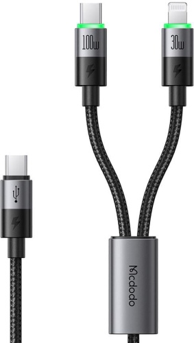 Кабель Mcdodo USB TypeC (M), Lightning, 1.5 м, Mcdodo CA-6700 черный