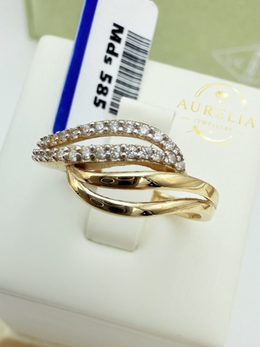 Кольцо MIDAS AURELIA-KLS7 размер 17 вес 1.75 г золото, фианит