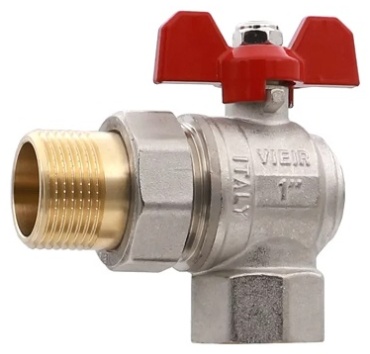 Кран шаровый ViEiR резьбовой (BP/HP) VER49 Ду 25 (1)