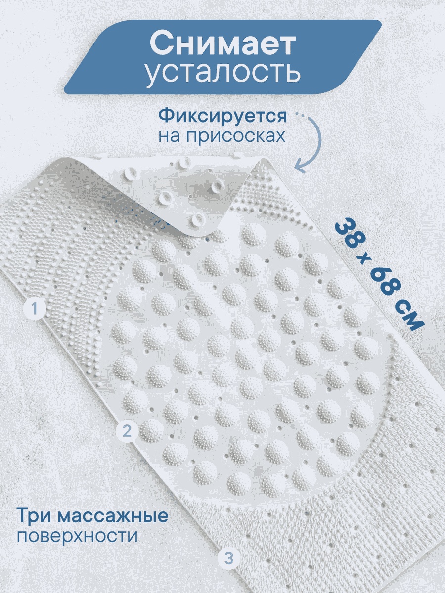 VILINA textile коврик 123061450 68x38 см, ПВХ