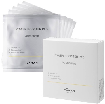 Патчи YA MAN тканевые Power Booster Pad VC Booster с витамином C омолаживающие 15 шт