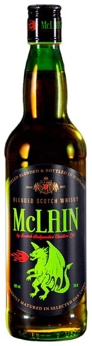 Виски Mclain купажированный 40% 0.5 л