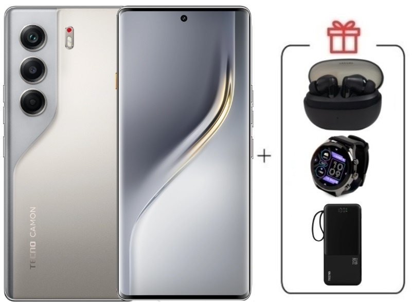 Смартфон TECNO CAMON 40 PRO 8 ГБ/256 ГБ золотистый + подарок