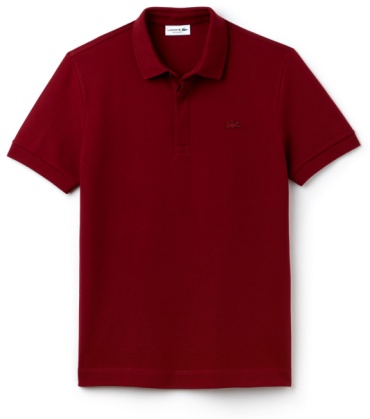 Поло LACOSTE темно-бордовый