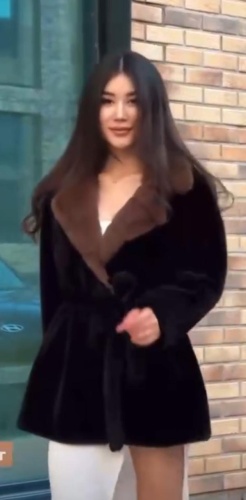 Шуба черный