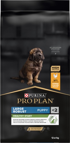 PRO PLAN Large Robust Puppy Курица для щенков крупных пород 12 кг