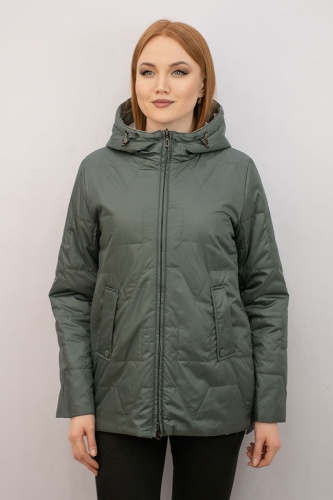 Демисезонная куртка SF Collection серый, зеленый