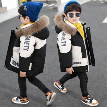 Зимняя куртка FASHION черный, белый