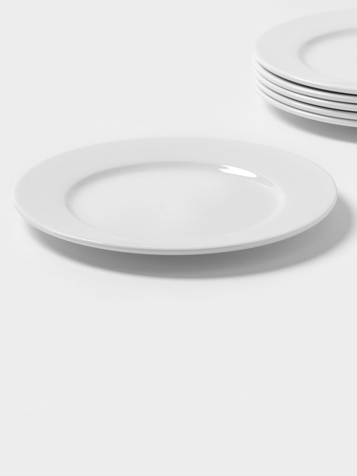Тарелка Magistro Basic bistro 22 см, 6 шт, фарфор