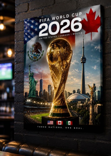 Картина FIFA WORLD CUP 2026 на подрамнике HOLST KOKSHE 50x70 см