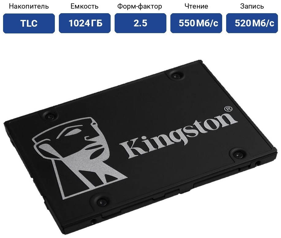 SSD Kingston KC600 SKC600 1024 Гб