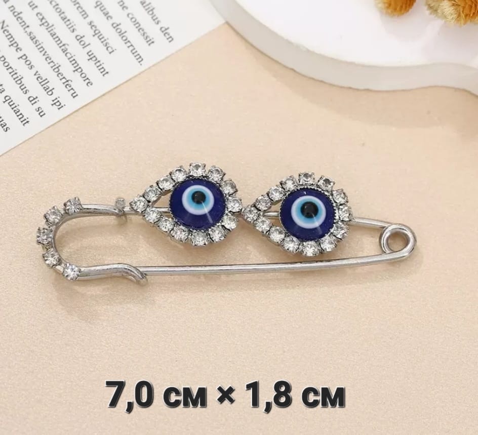 Булавка Jewelry бижутерный сплав, пластик, стразы